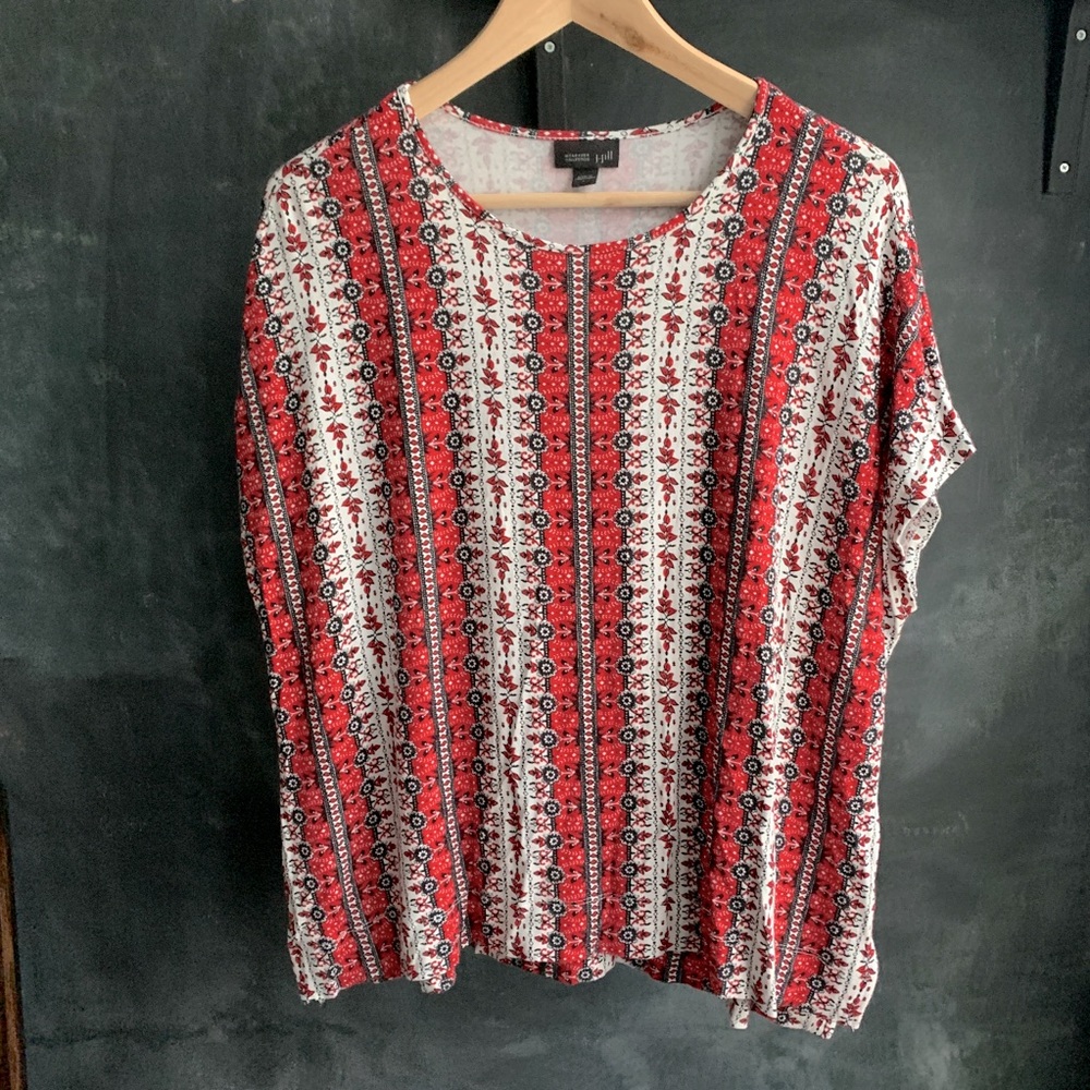 J. Jill Wearever floral striped top